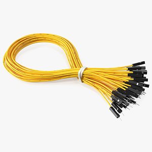 Jumper Wires Looped Yellow