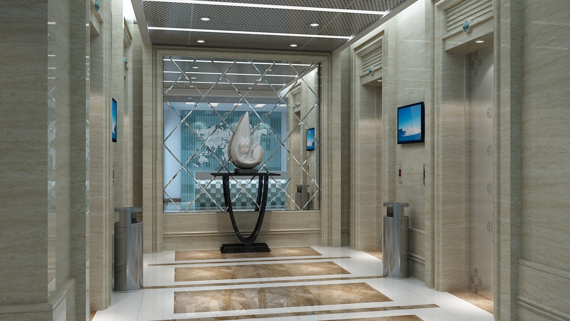 Lobby Reception Collection 01 model - TurboSquid 2119336