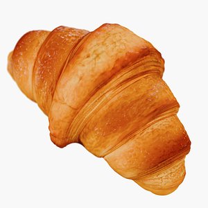 3D Realistic Butter Croissant