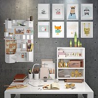 Decorative set of the office supplies
