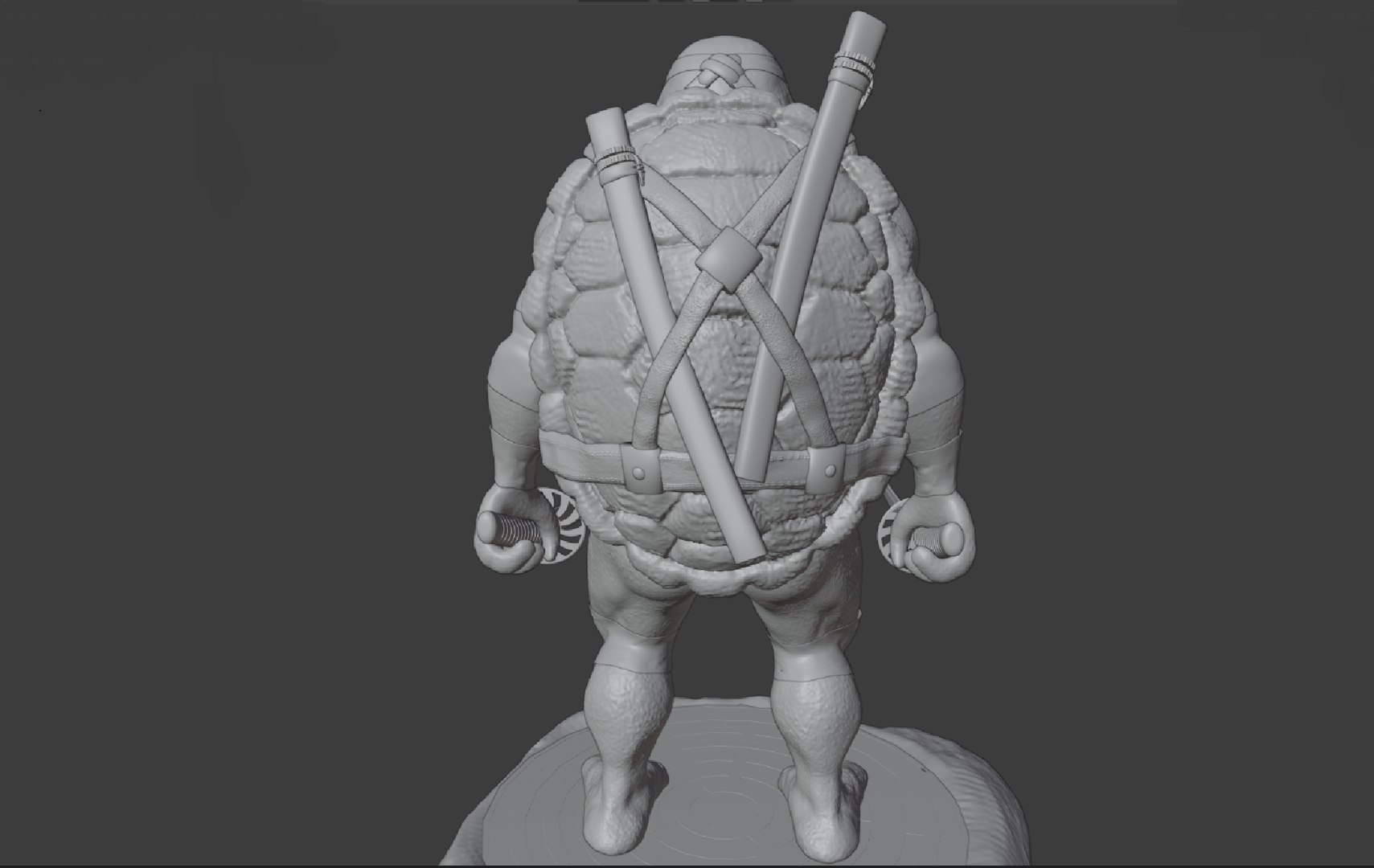 Teenage Mutant Ninja Turtles Blender Sculpting 3D Model 3D Model
