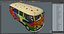 3D Hippie Volkswagen Bus