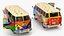 3D Hippie Volkswagen Bus