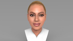 3D beyonce knowles bust ready model