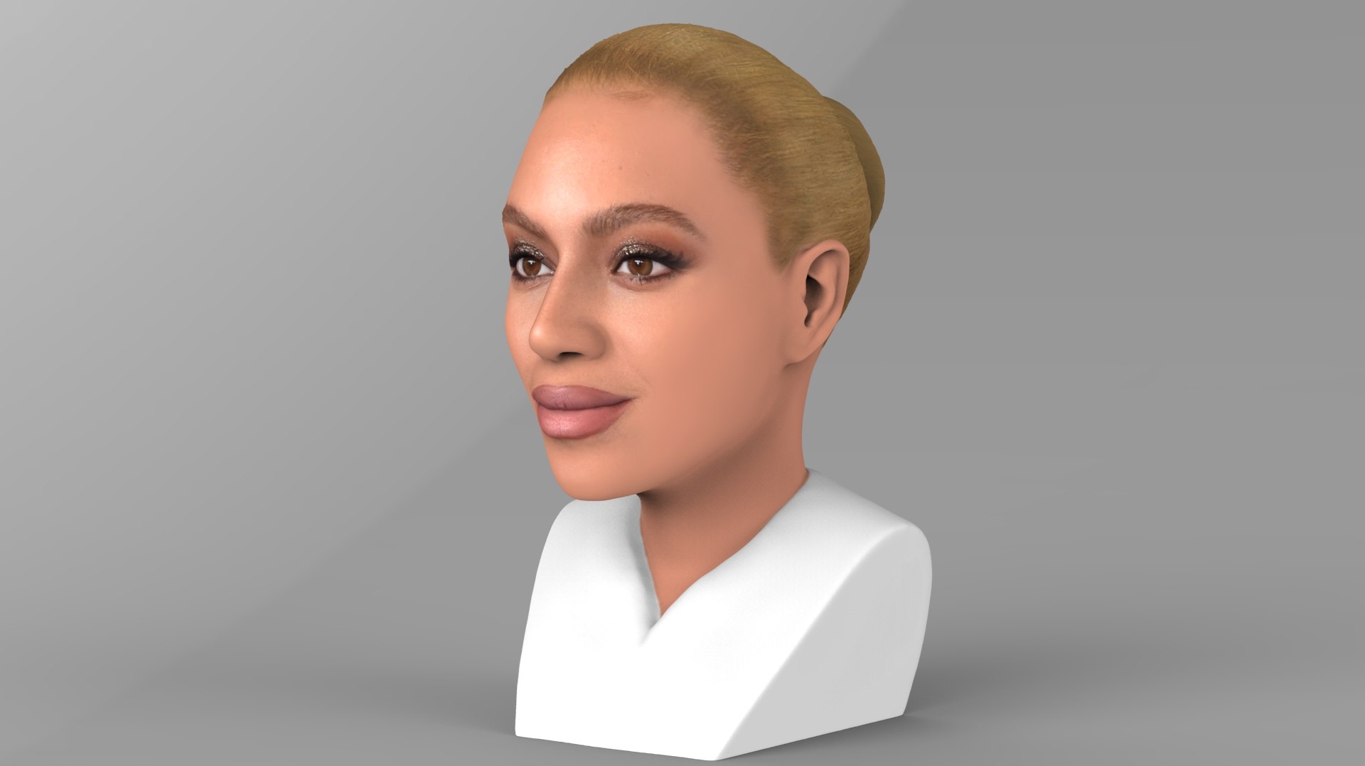 3D beyonce knowles bust ready model - TurboSquid 1348480