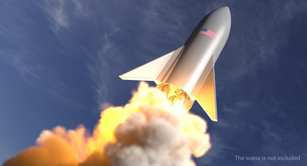 Starship spaceship model - TurboSquid 1393633