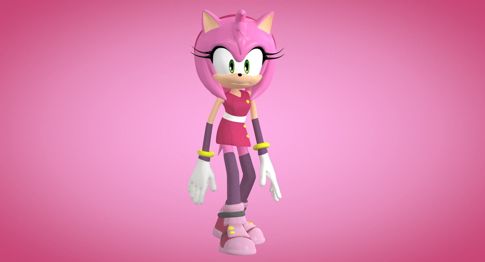 Sonic e Amy Rose Modelo 3D - TurboSquid 1085207