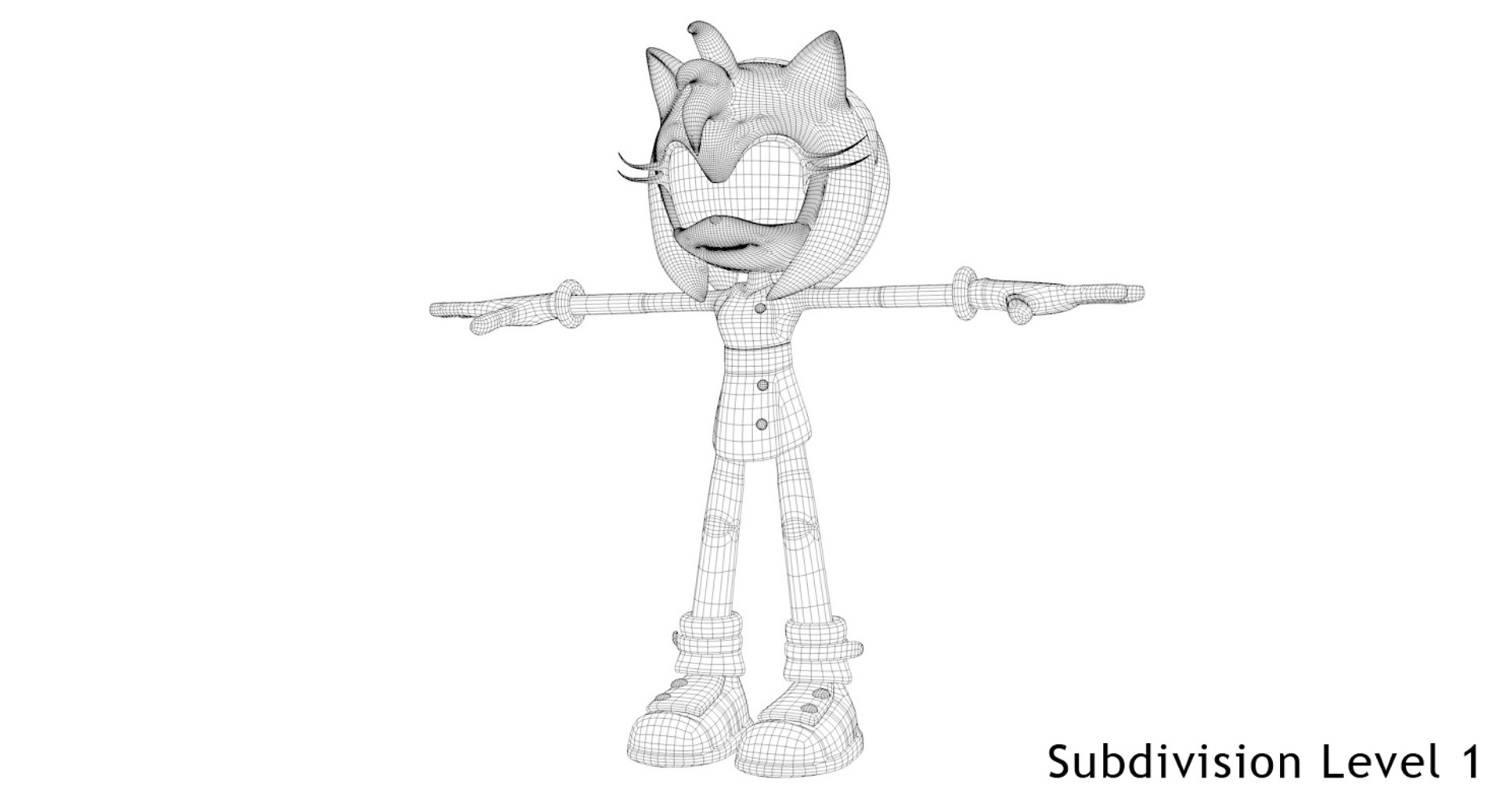 3d model sonic amy rose