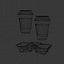 Zwei To-Go-Kaffeebecher im Halter