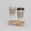 Zwei To-Go-Kaffeebecher im Halter