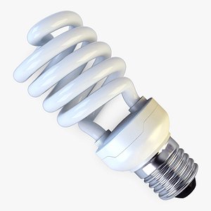 3d model fluorescent lamp v 1