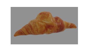 croissant breakfast 3D model