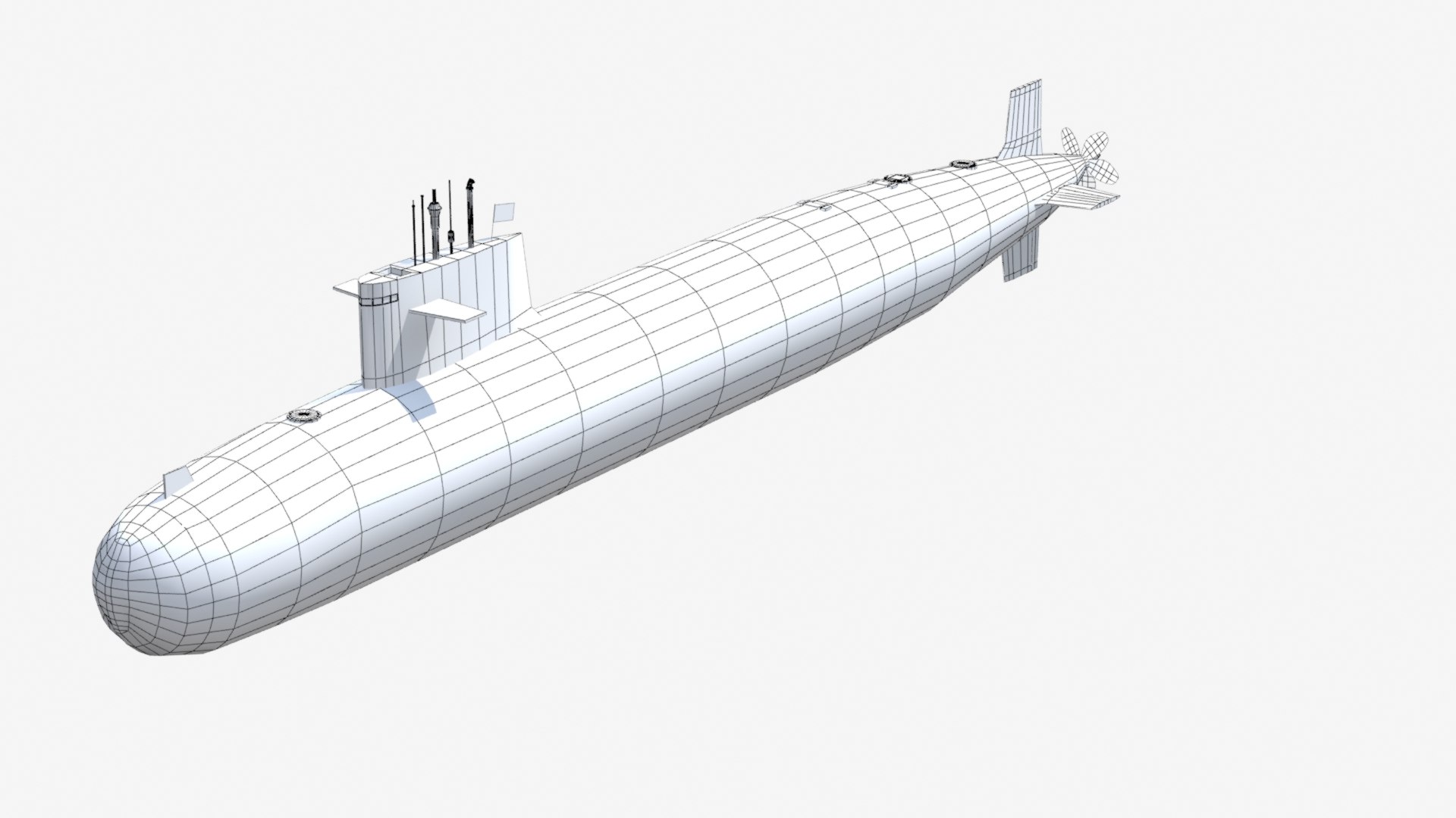 3d Chinese Type 091 Han Class Nuclear Submarine Turbosquid 1997377