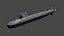 3D chinese type 091 han class nuclear submarine