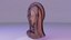 Dziewica Maryja ręcznie rzeźbiona w drewnie statua low-poly Model 3D