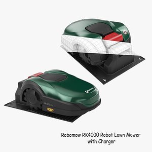 Robomow Rk4000 Pro Lawn Mower With Charger