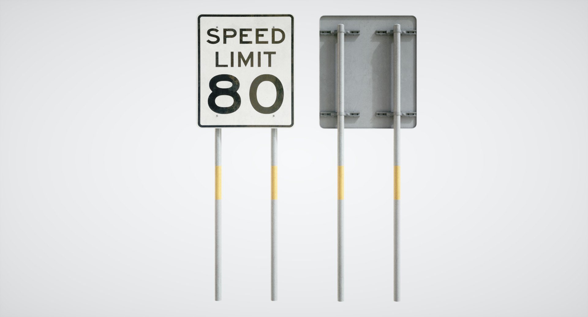 Lightwave Speed Limits 3D Model - TurboSquid 1277700