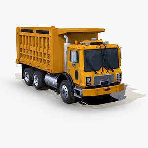 3D Heavy dump truck model