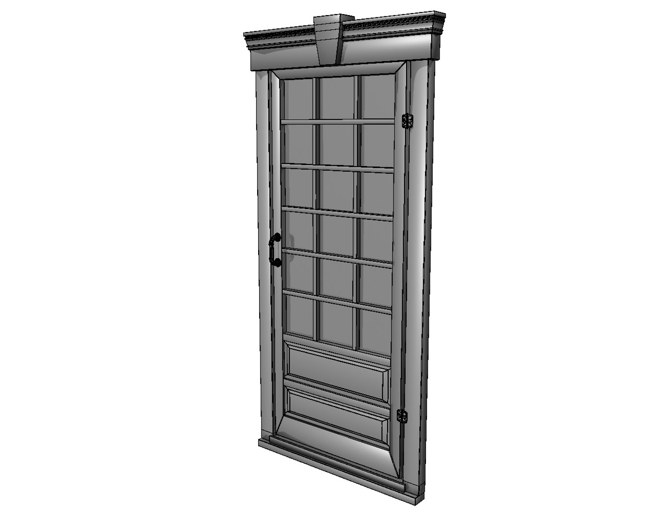 Simple Door Window 3d Obj