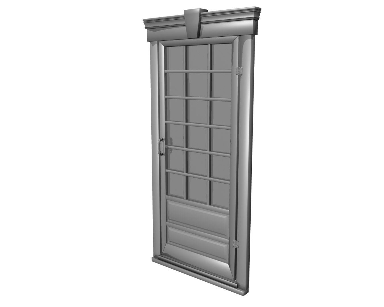 Simple Door Window 3d Obj