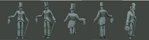 statue 3d model