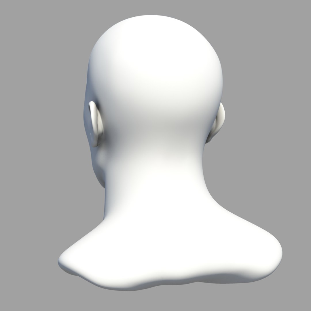 obj human male head