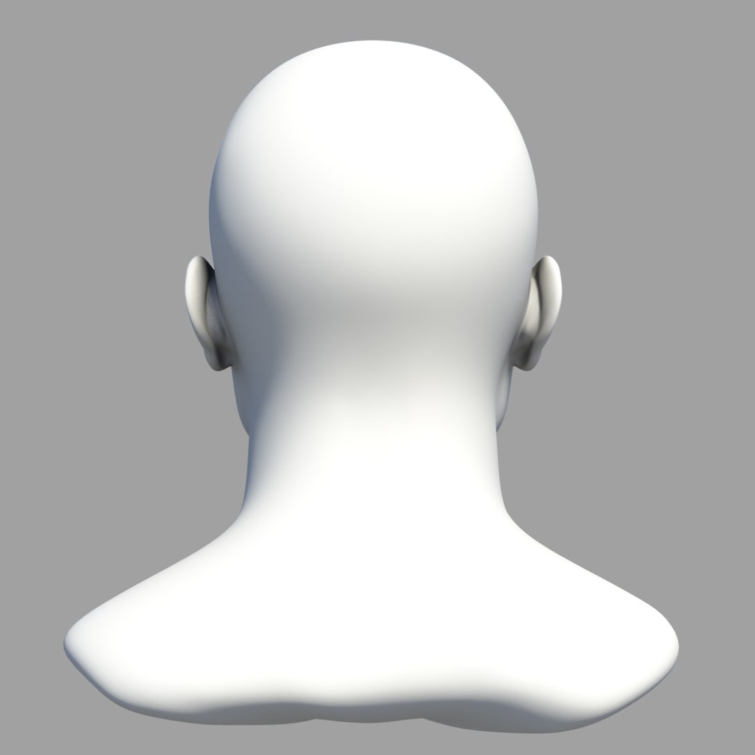obj human male head