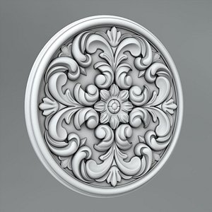 3d classical decoration ornamental model