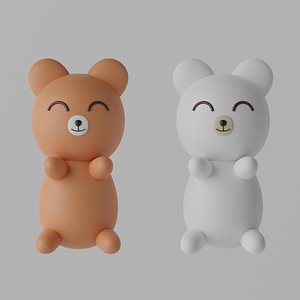 3D model Cartoon Cute Bear 3D model