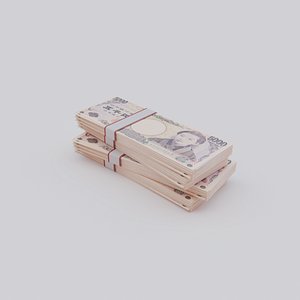 3D 5000 Japanese yen JPY Currency model