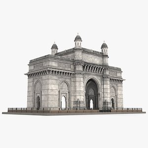 Historic Domed Archway Building 3D