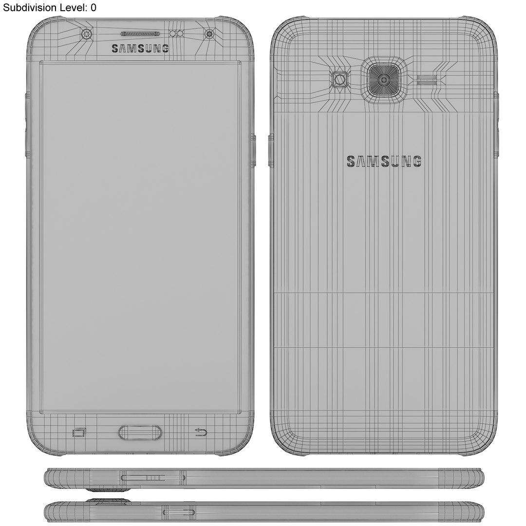 Realistic Samsung Galaxy J7 3d Model