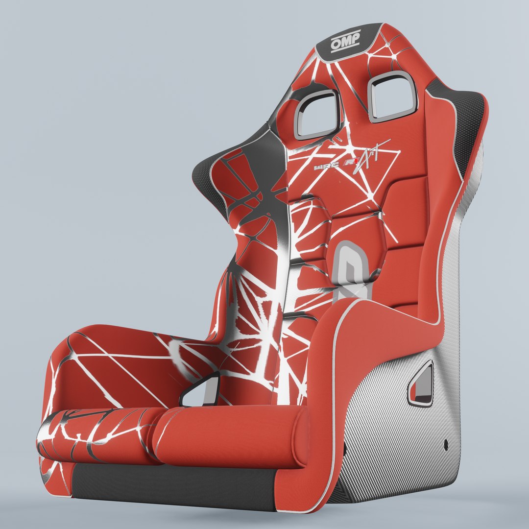 3D OMP WRC-R ART Racing Seat Red Model - TurboSquid 1793894