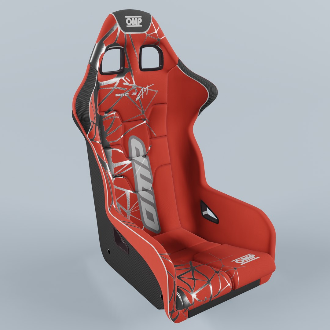 3D OMP WRC-R ART Racing Seat Red Model - TurboSquid 1793894