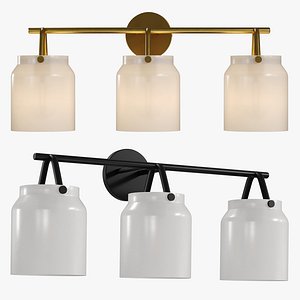 Henry 3-Light Sconce by West Elm 3D model