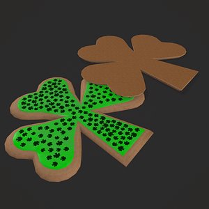 3D Clover Sprinkle Cookie