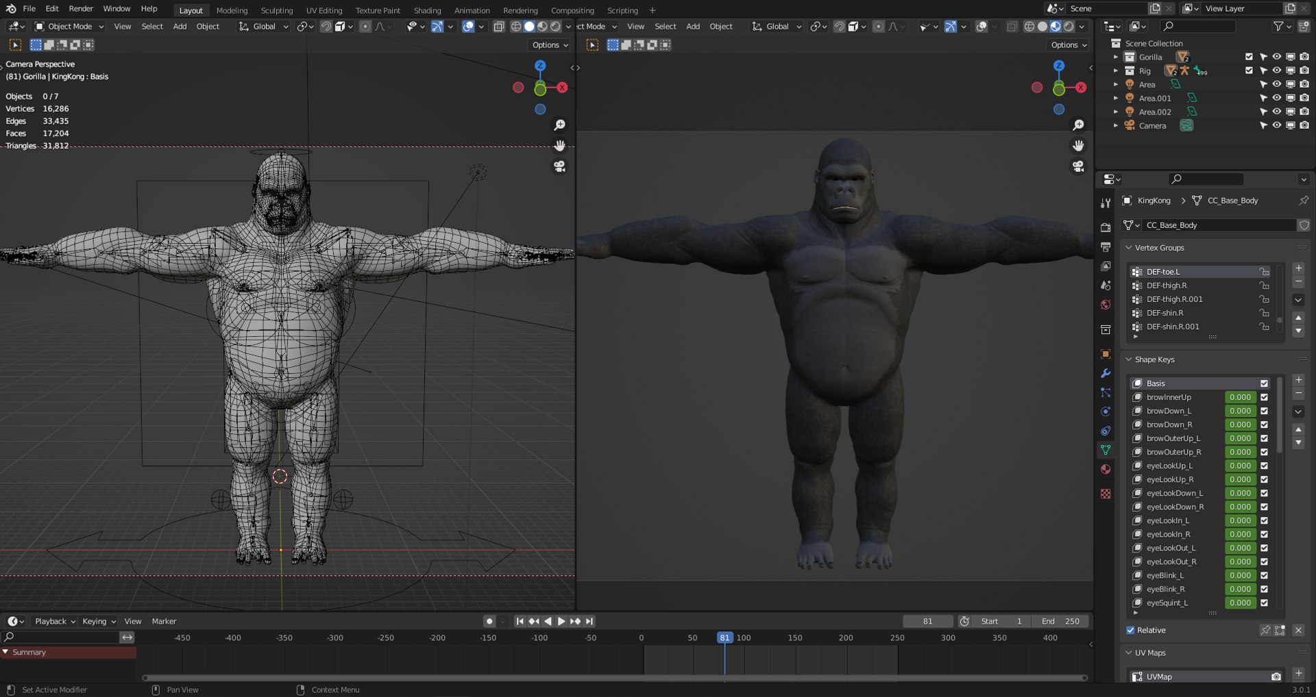 Gorilla - King Kong - v2 3D model https://p.turbosquid.com/ts-thumb/MR/wQPgeX/Ro/blender/png/1644259503/1920x1080/fit_q87/fb0e4bef670c0297ce806356973d850288ed5398/blender.jpg