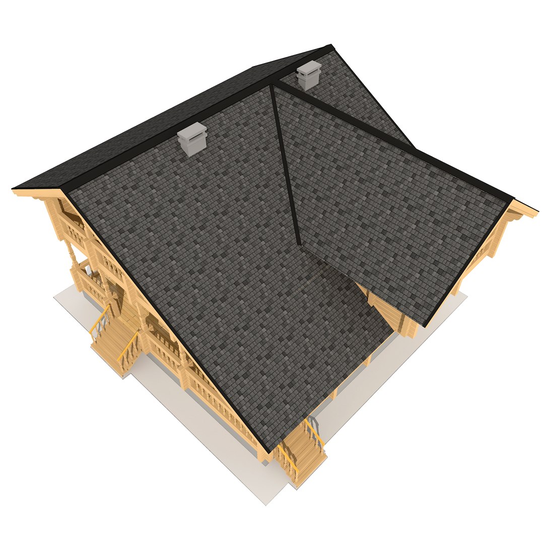 Log House 3D Model - TurboSquid 1291270