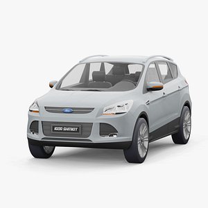 Ford Kuga 2014 low poly 3D