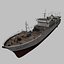 real-time fishing vessel ship 3D model
