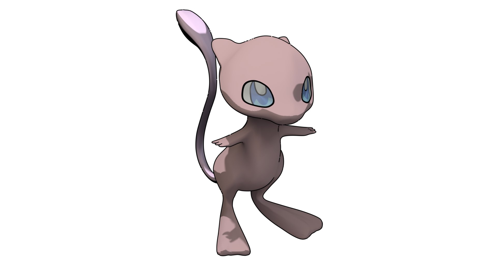 Mew-Pokemon pokemon character free 3D model 3D printable