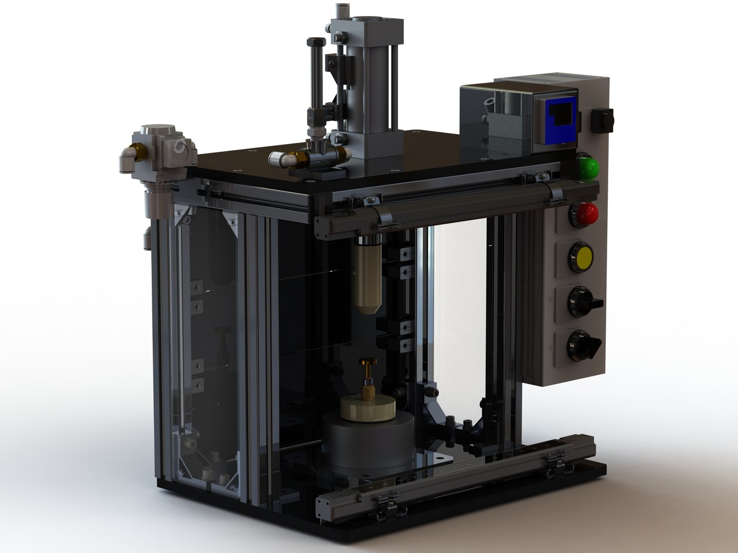 Fitting Leak Test Machine Of Brass Truck Fittings 3D TurboSquid 2177044