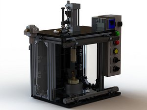 Fitting Leak Test Machine of Brass Truck Fittings 3D