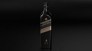 Johnnie Walker Double Black label whisky bottle