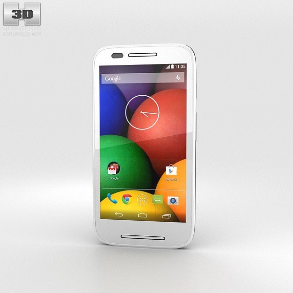 modelo 3d Motorola Moto E Negro & Blanco - TurboSquid 1130174