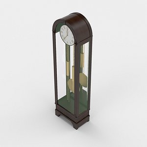 3D architectural visualization grandfather clock
