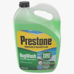 All Season Windshield Washer Prestone with Pouring Fluid 3D Model