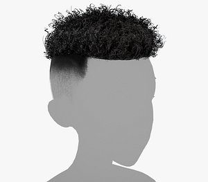 Male Hair Cards Style 12 - Curly Hair 2