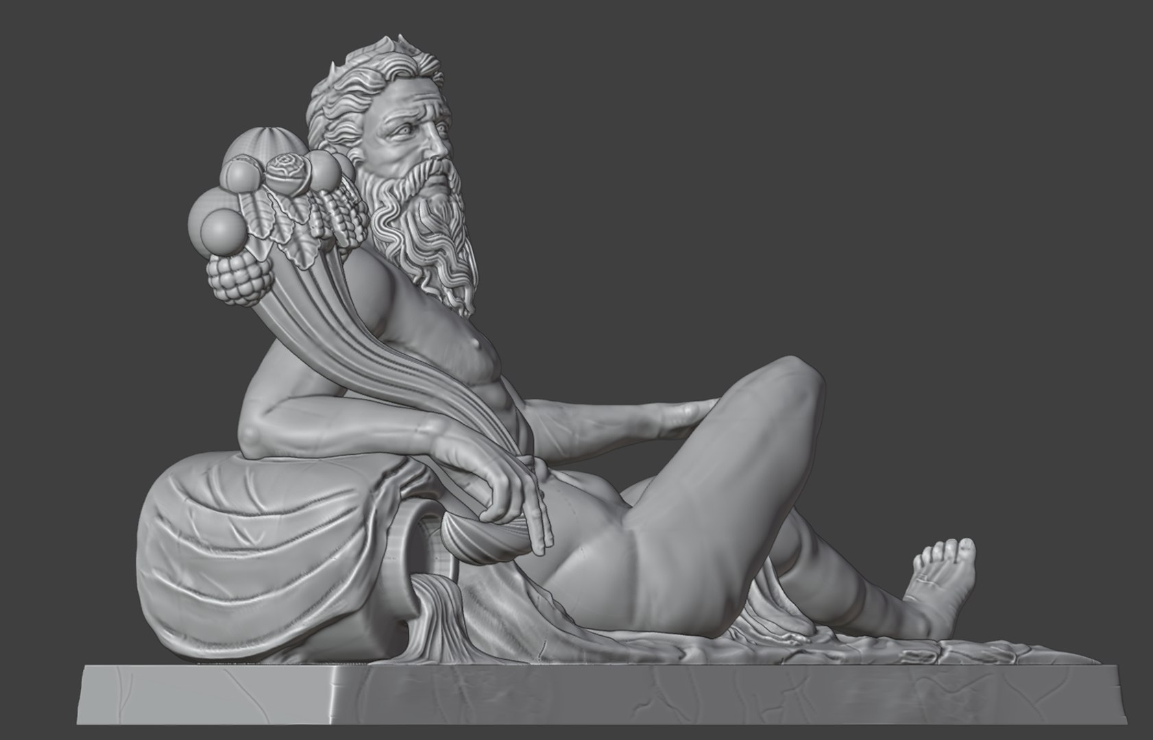 3D Model Zeus With Cornucopia - TurboSquid 2338145