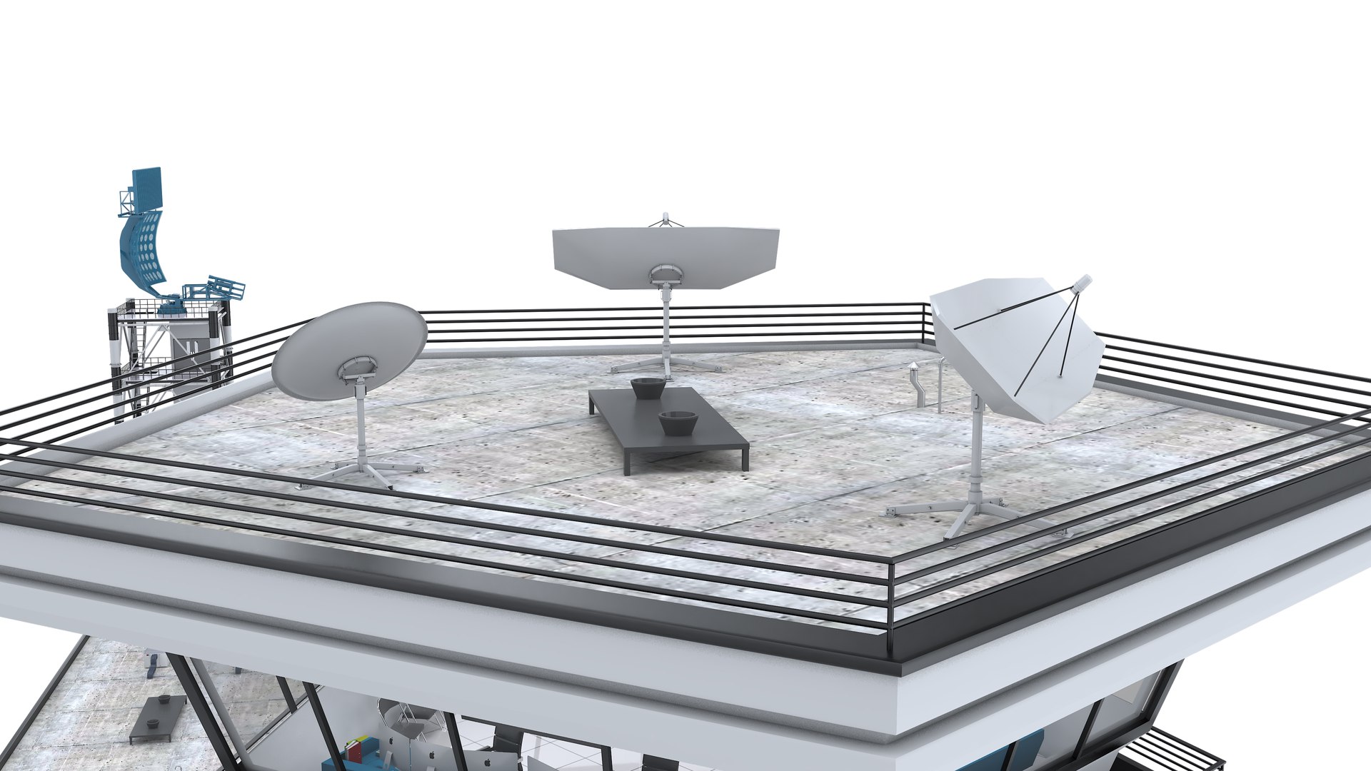 Air Traffic Control Tower and Radar 3D https://p.turbosquid.com/ts-thumb/MS/G3ZOrB/cz/airtrafficcontroltowerandradar12/jpg/1749996052/1920x1080/fit_q87/a7bf5a3a4f58274418ac1efe6dfd62eb1997438c/airtrafficcontroltowerandradar12.jpg